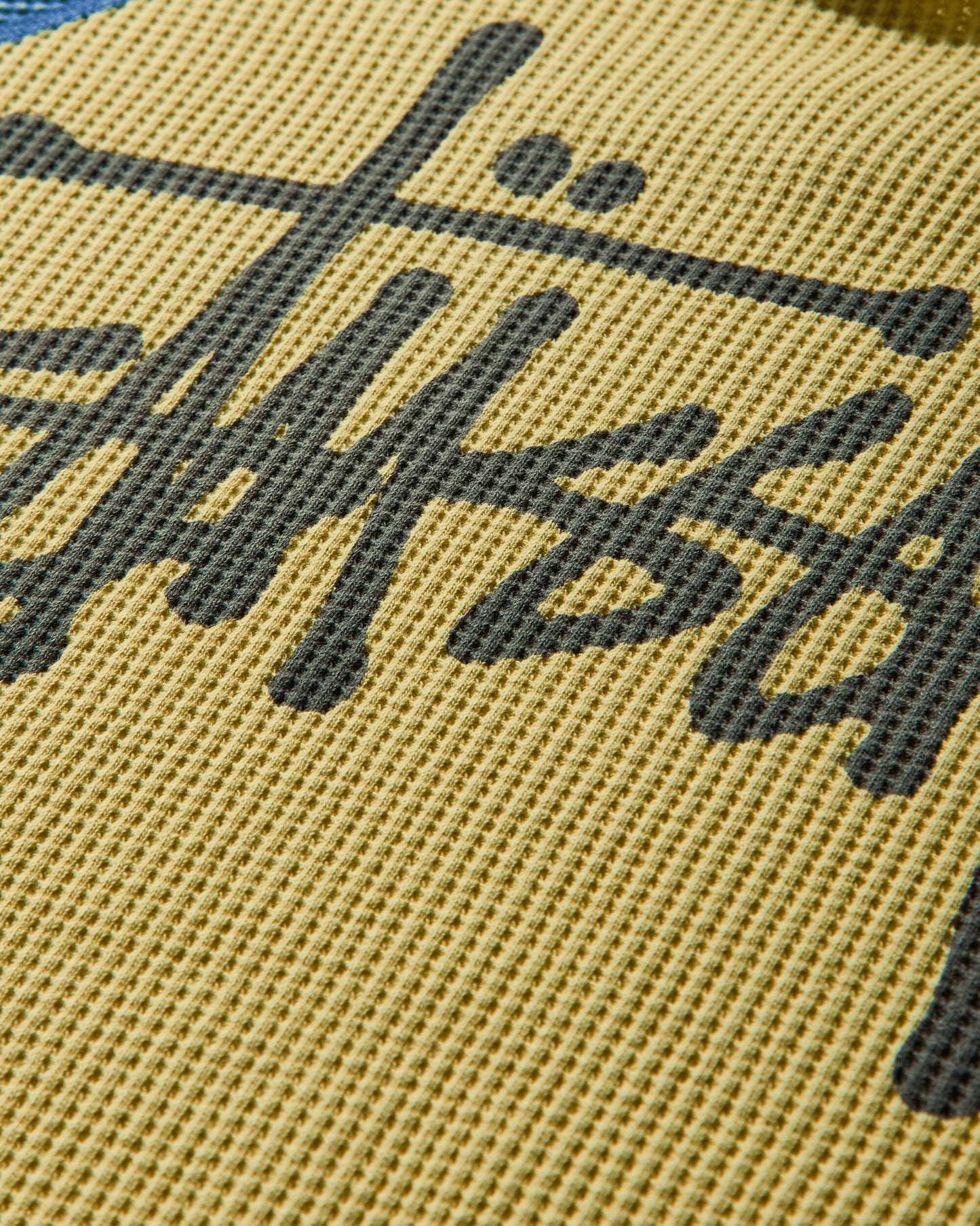 Stüssy Raglan Thermal 2 Tone Yellow T-Shirts Longsleeve 1140362SJ 0201