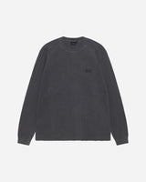 Stüssy Raglan Thermal Basic Stock Washed Black T-Shirts Longsleeve 1140356 0034