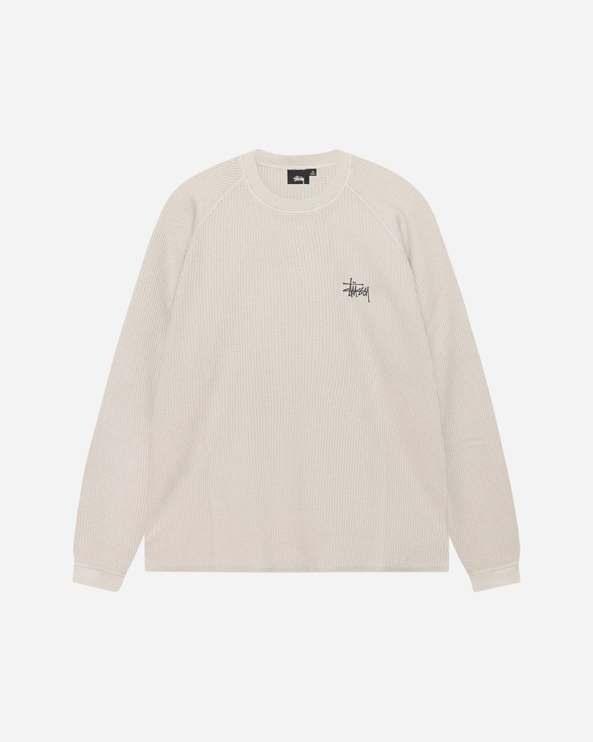 Stüssy Raglan Thermal Basic Stock Bone T-Shirts Longsleeve 1140356 1207