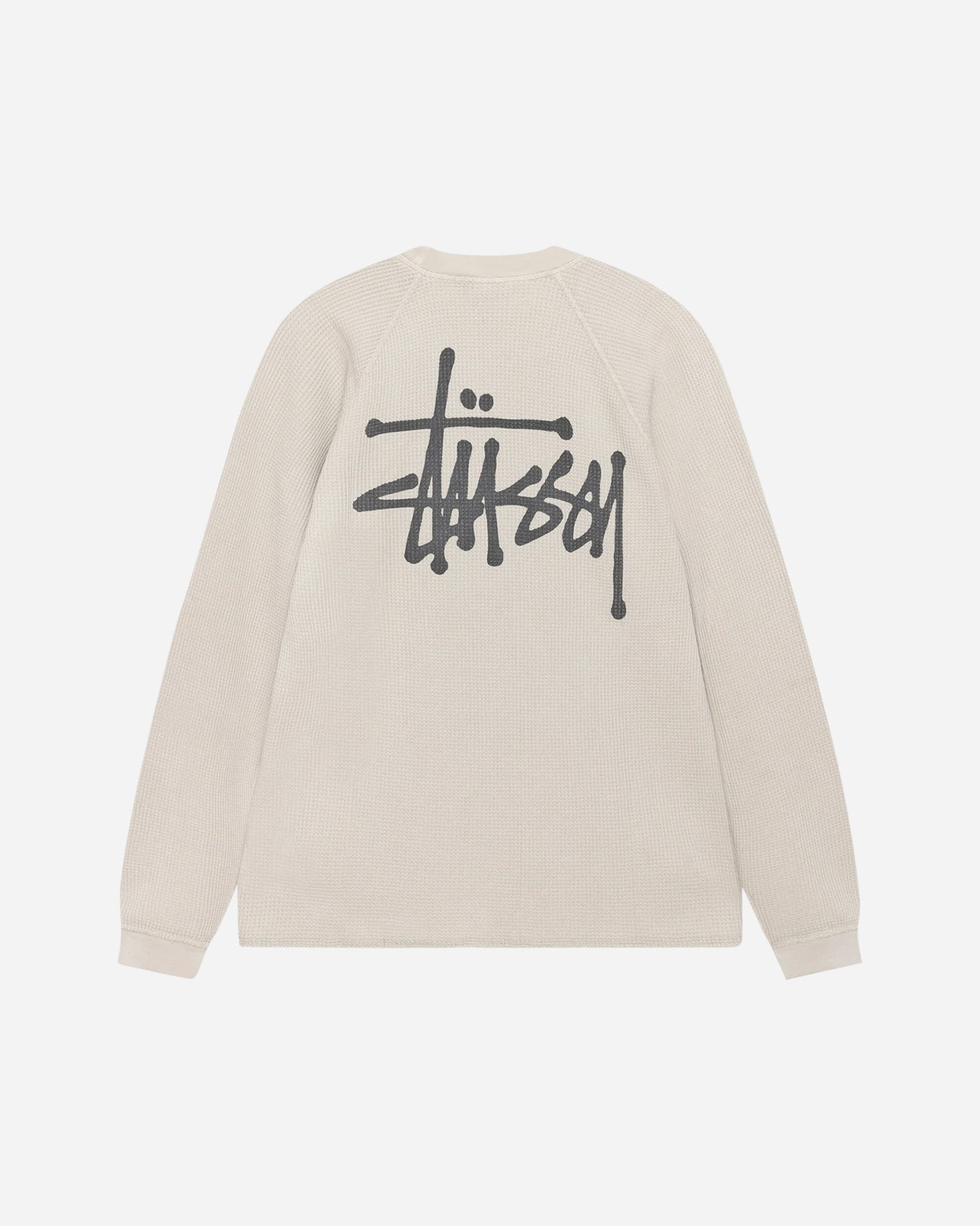 Stüssy Raglan Thermal Basic Stock Bone T-Shirts Longsleeve 1140356 1207