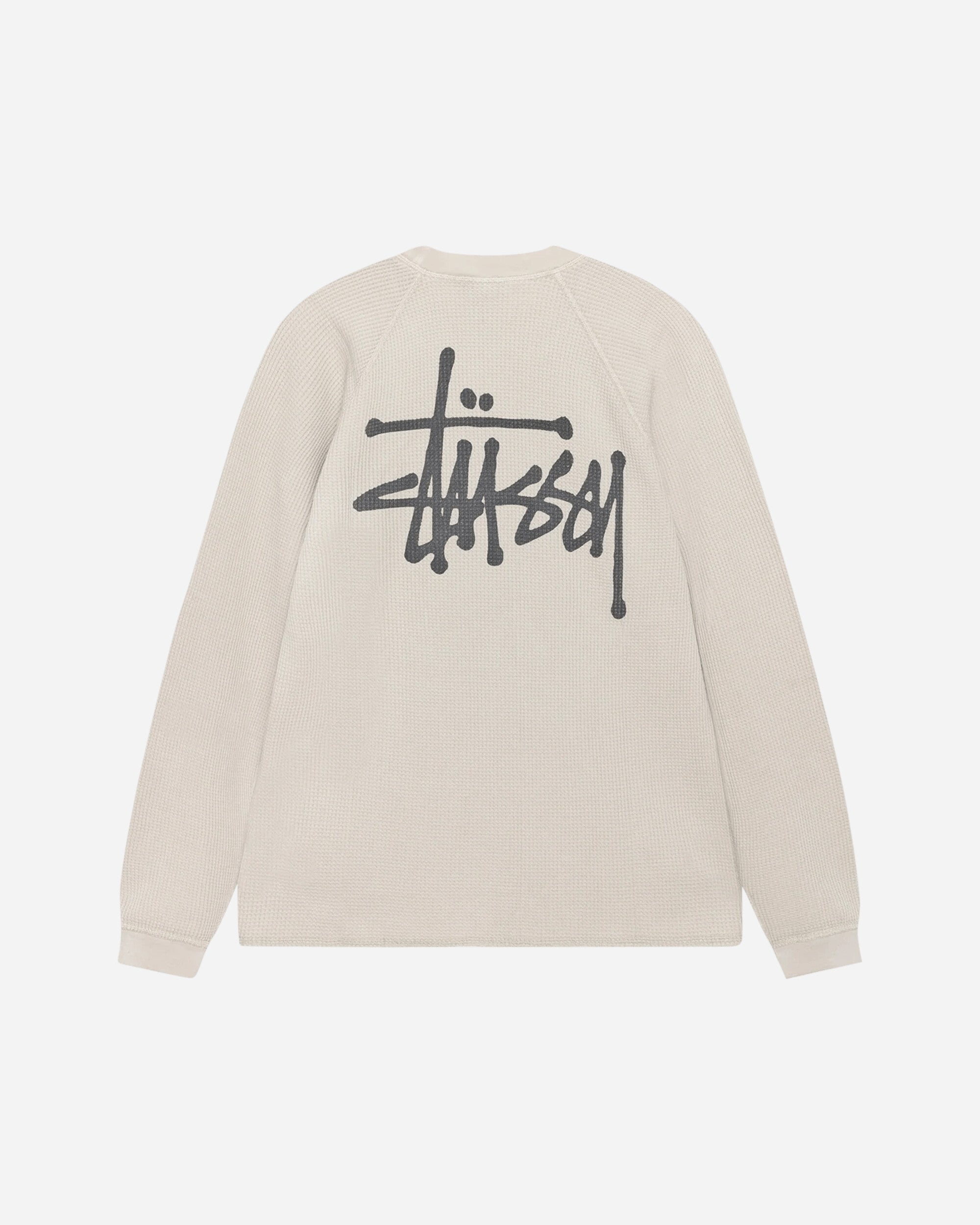 Stüssy Raglan Thermal Basic Stock Bone T-Shirts Longsleeve 1140356 1207