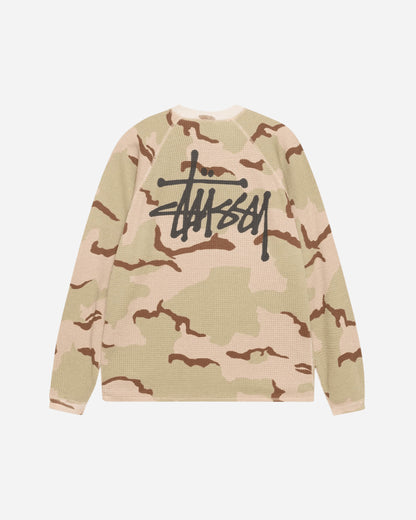 Stüssy Raglan Thermal Basic Stock Sand Camo T-Shirts Longsleeve 1140356 2724