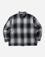 Stüssy Loose Weave Plaid Shirt Grey Shirts Longsleeve Shirt 1110360SJ 0008