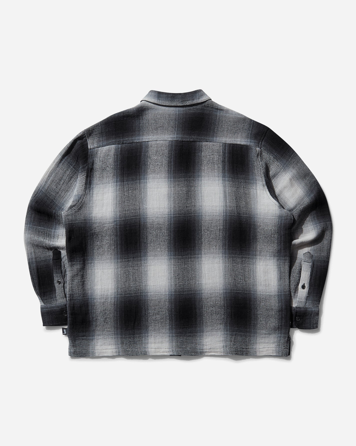Stüssy Loose Weave Plaid Shirt Grey Shirts Longsleeve Shirt 1110360SJ 0008