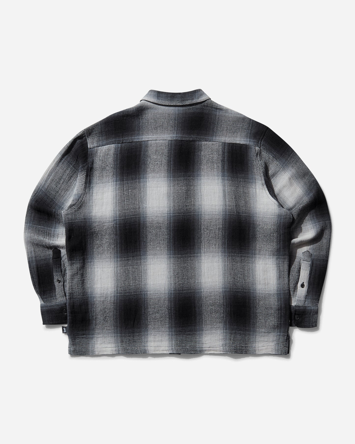 Stüssy Loose Weave Plaid Shirt Grey Shirts Longsleeve Shirt 1110360SJ 0008