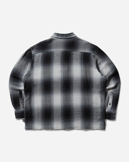 Stüssy Loose Weave Plaid Shirt Grey Shirts Longsleeve Shirt 1110360SJ 0008