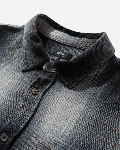 Stüssy Loose Weave Plaid Shirt Grey Shirts Longsleeve Shirt 1110360SJ 0008