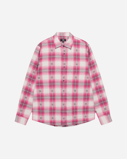 Stüssy Motif Plaid Shirt Pink Shirts Longsleeve Shirt 1110352 0604