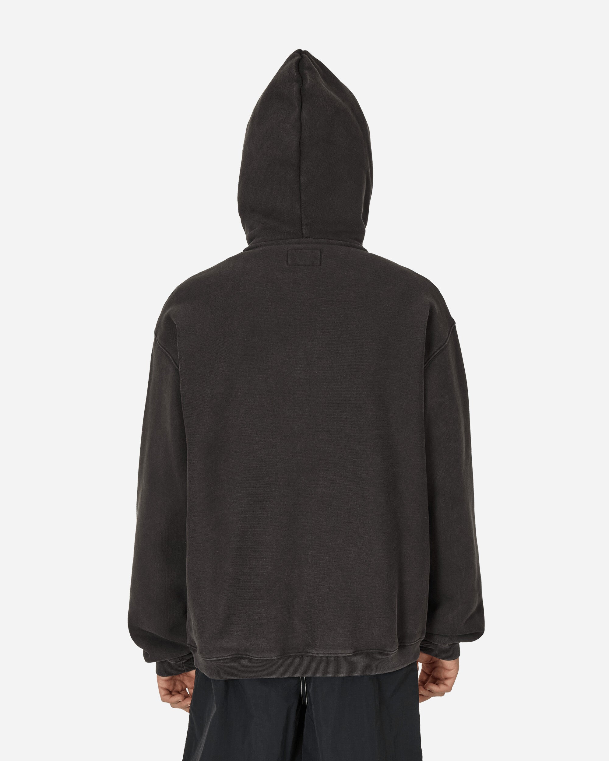 Stüssy Outline Zip Hood Washed Black Sweatshirts Zip-Ups 118559 0034