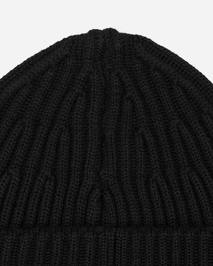 Stone Island Wool Short Beanie Black Hats Beanies 8115N22C3 A0029