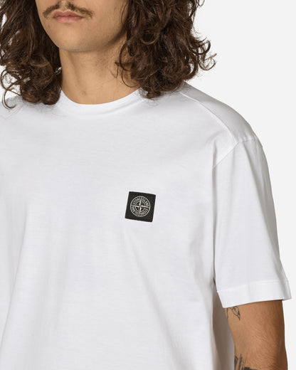 Stone Island Logo S/S T-Shirt White T-Shirts Shortsleeve 811524113 A0001