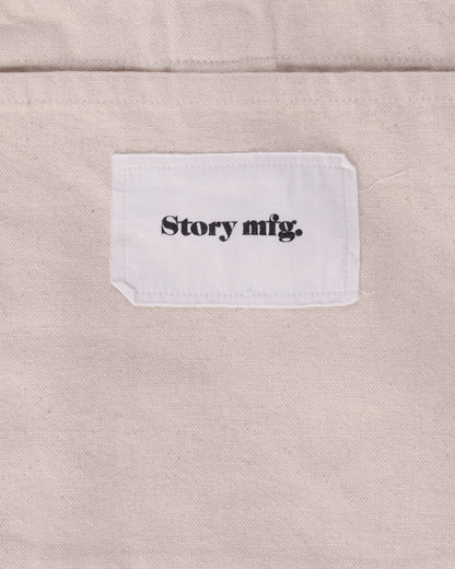 Story mfg. Big Shop Tote Ecru Natural Tech Bags and Backpacks Tote Bags SSS25ACBSTCOTIRB ENT