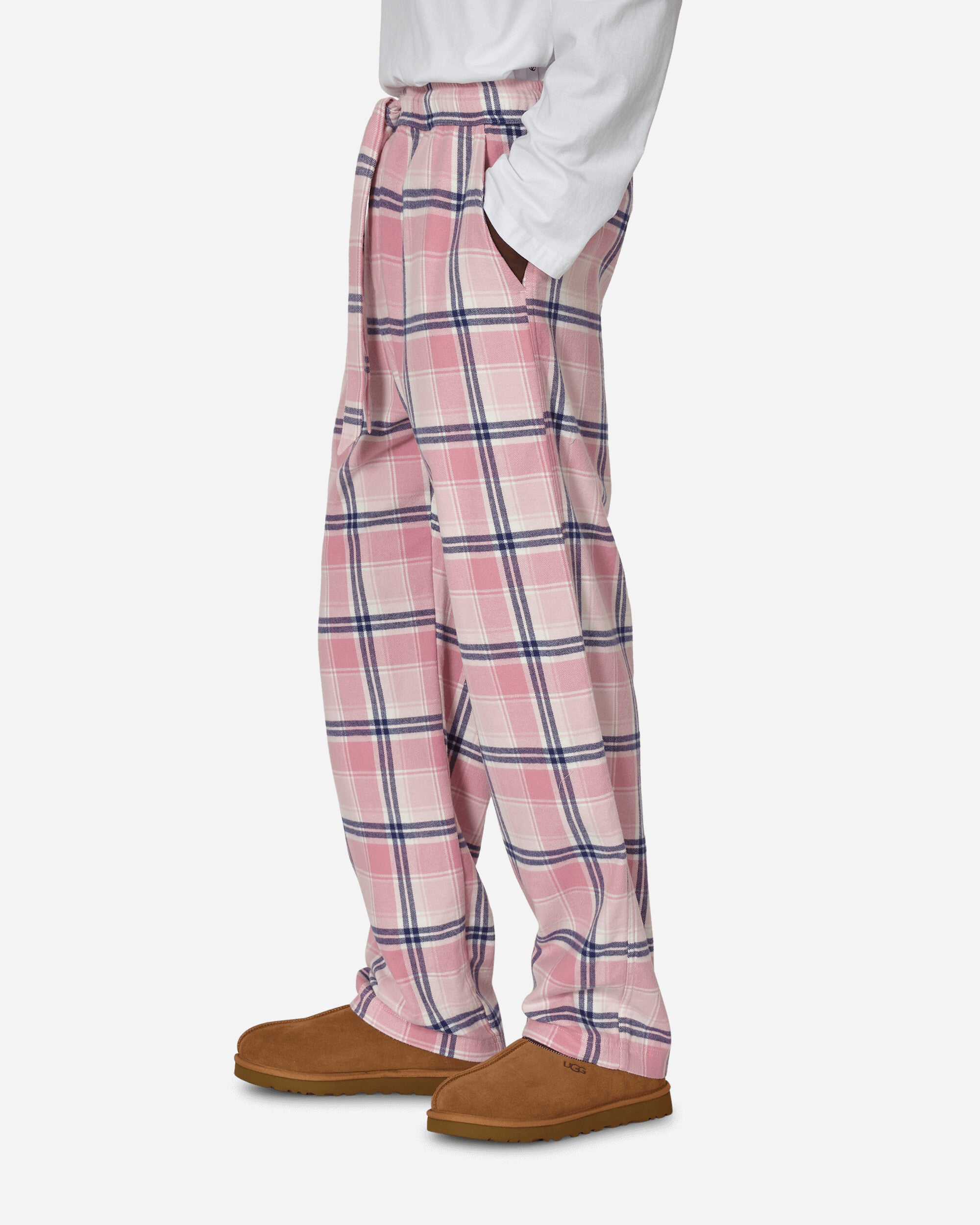 Tekla Pijama Flannel Pant Pink Plaid Underwear Pajamas SWP-PIPL PIPL