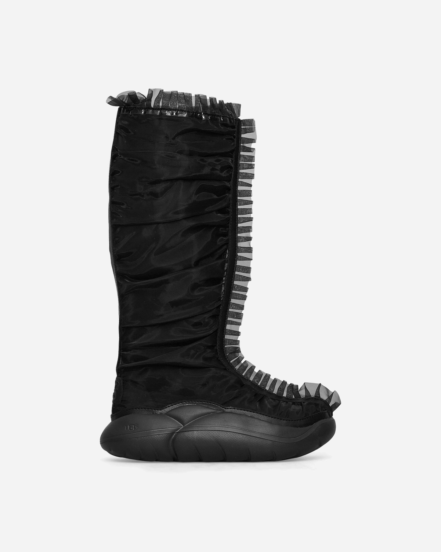 UGG Ugg Cs Ruffle Boot Tall Black Boots Mid Boot 1170914 BLK