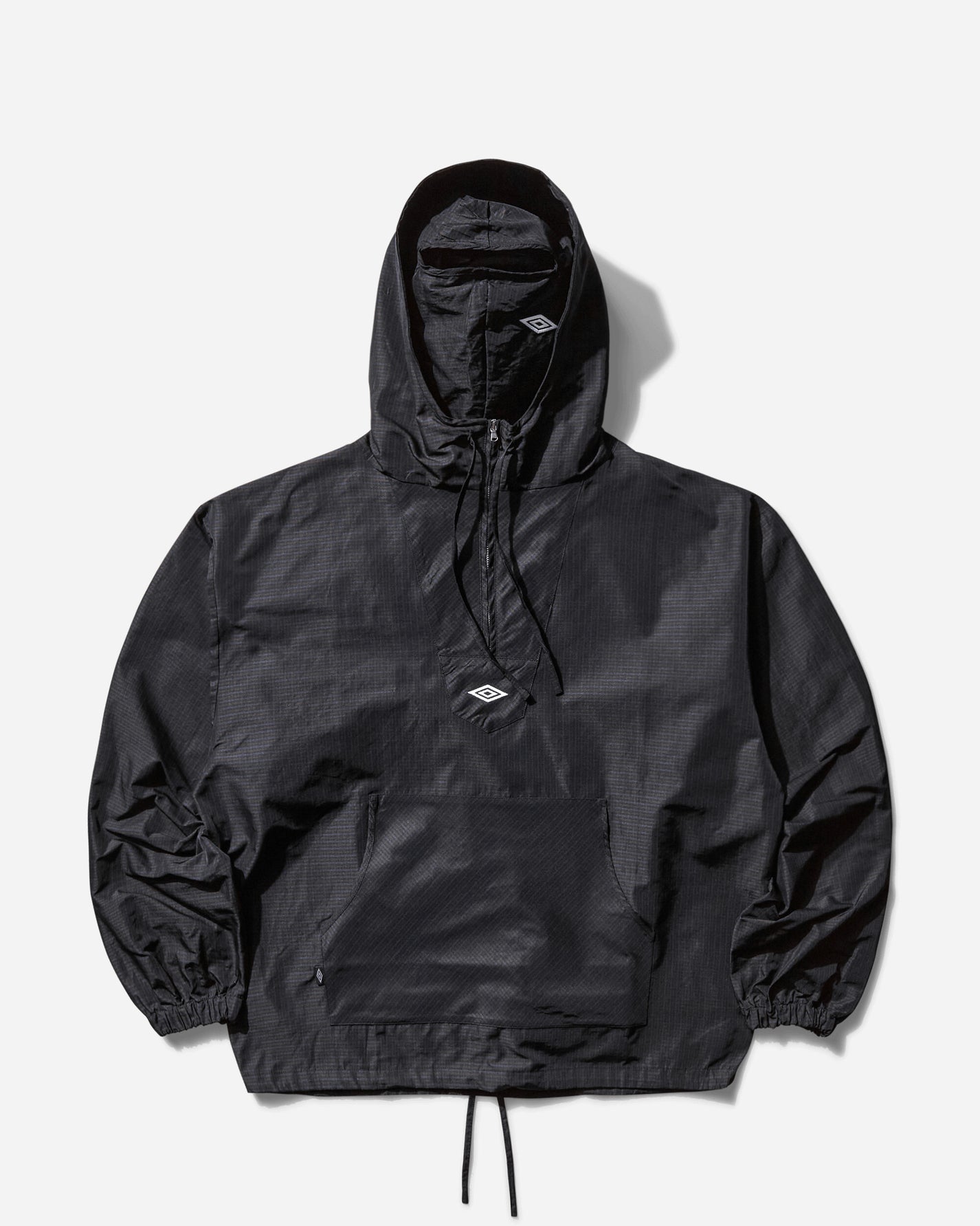 Umbro Check Mask Anorak Navy Dark Brown Coats and Jackets Jackets UBMW0289FA185 BLU0036