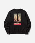 Undercover Signature Jun Artworks Crewneck Sweatshirt Black Sweatshirts Crewneck UC1E9803-1 1