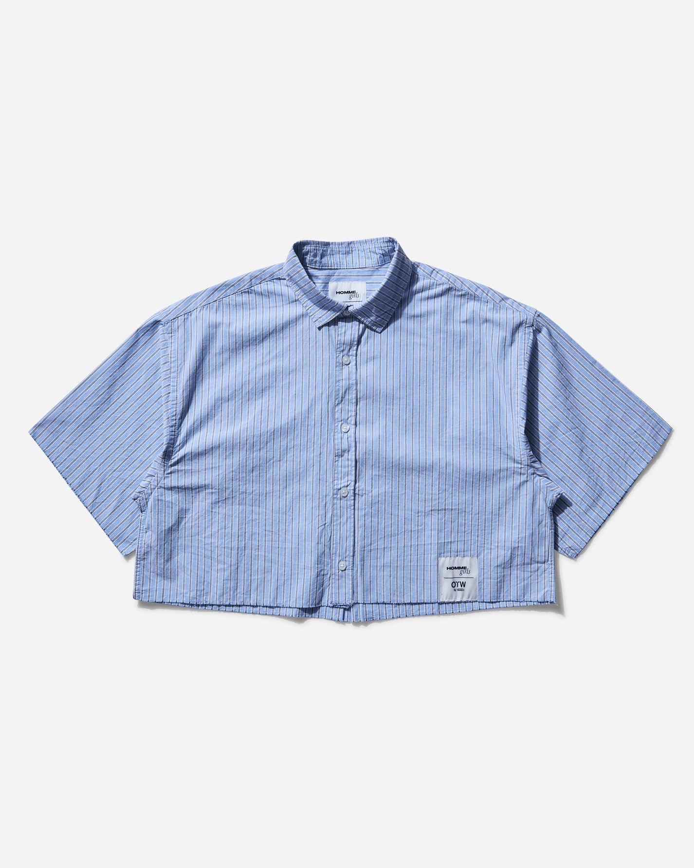 Vans Wmns Otw Homme Girls Crop Shirt Azurine Shirts Shortsleeve Shirt VN000NTBEM91