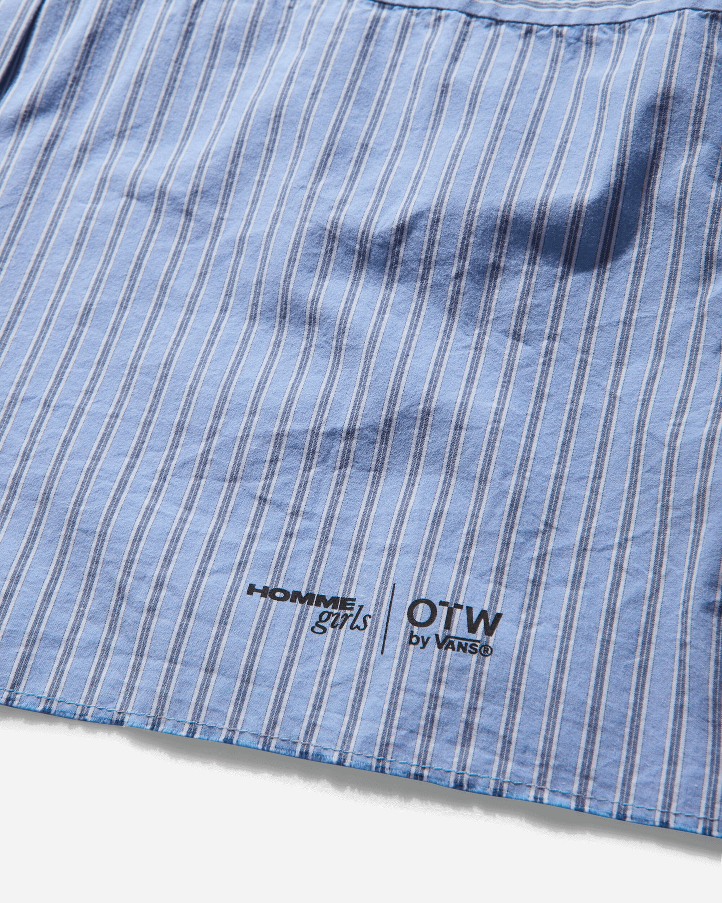Vans Wmns Otw Homme Girls Crop Shirt Azurine Shirts Shortsleeve Shirt VN000NTBEM91