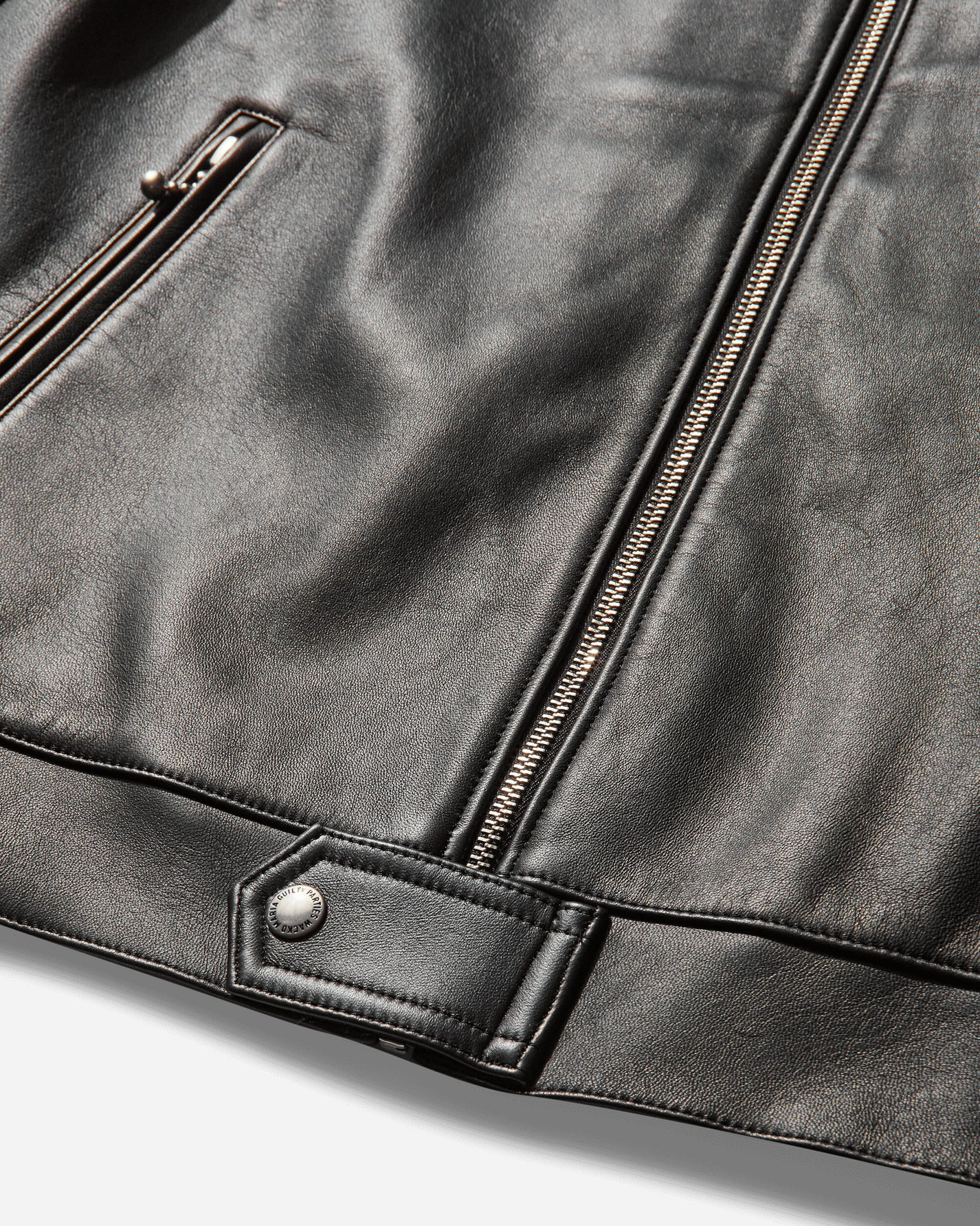 WACKO MARIA Single Riders Leather Jacket ( Type-2 ) Black Coats and Jackets Leather Jackets 25SSE-WMO-BL02 BLACK