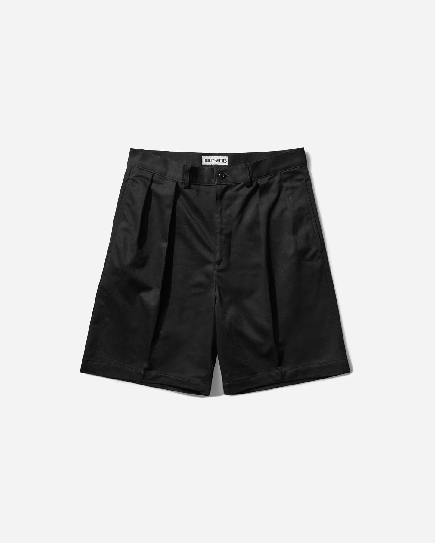 WACKO MARIA Double Pleated Chino Short Trousers Black Shorts Short 25SS-WMP-PT14 BLACK