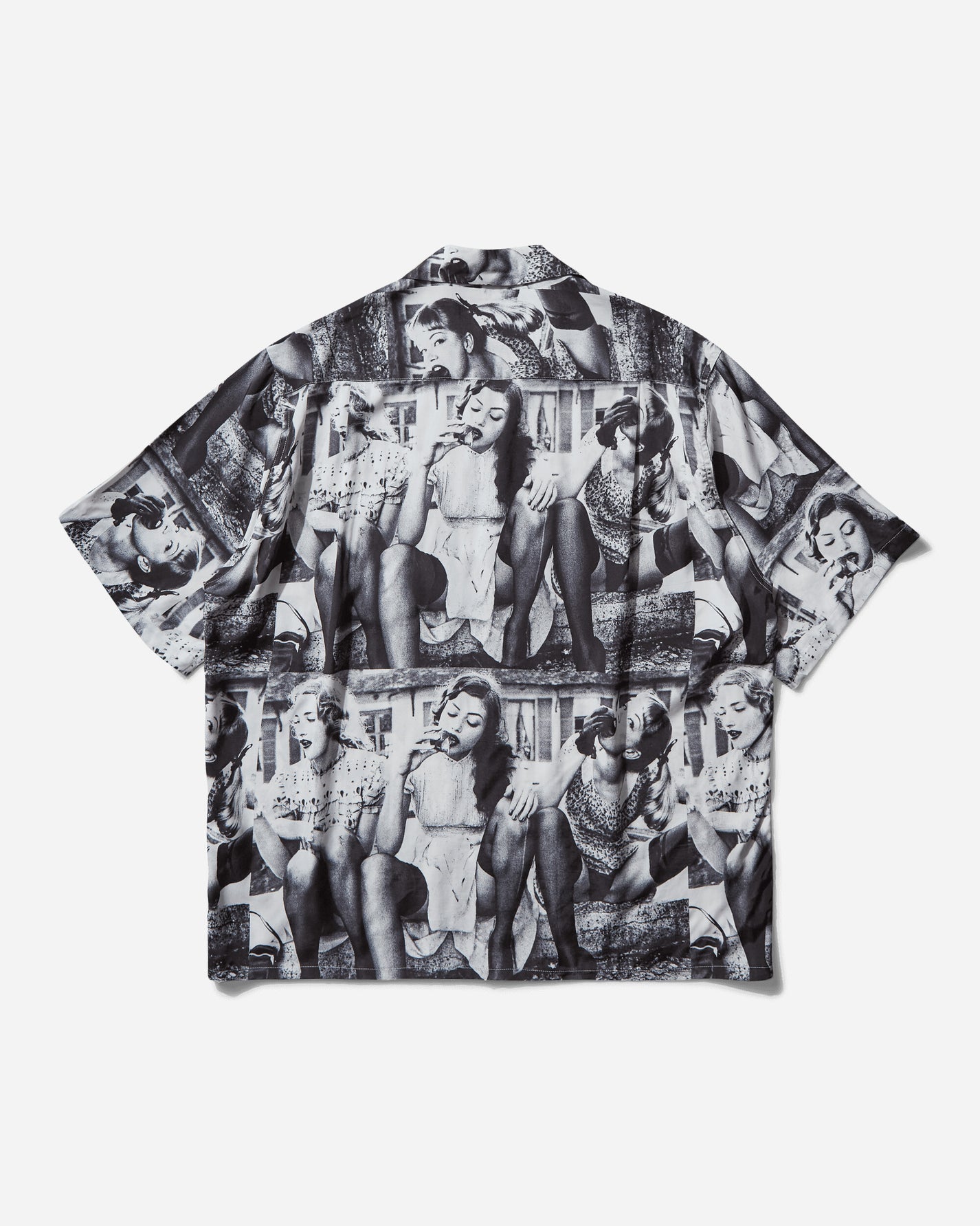 WACKO MARIA Ellen Von Unwerth / S/S Hawaiian Shirt ( Type-2 ) White Shirts Shortsleeve Shirt EVU-WM-HI02 WHITE