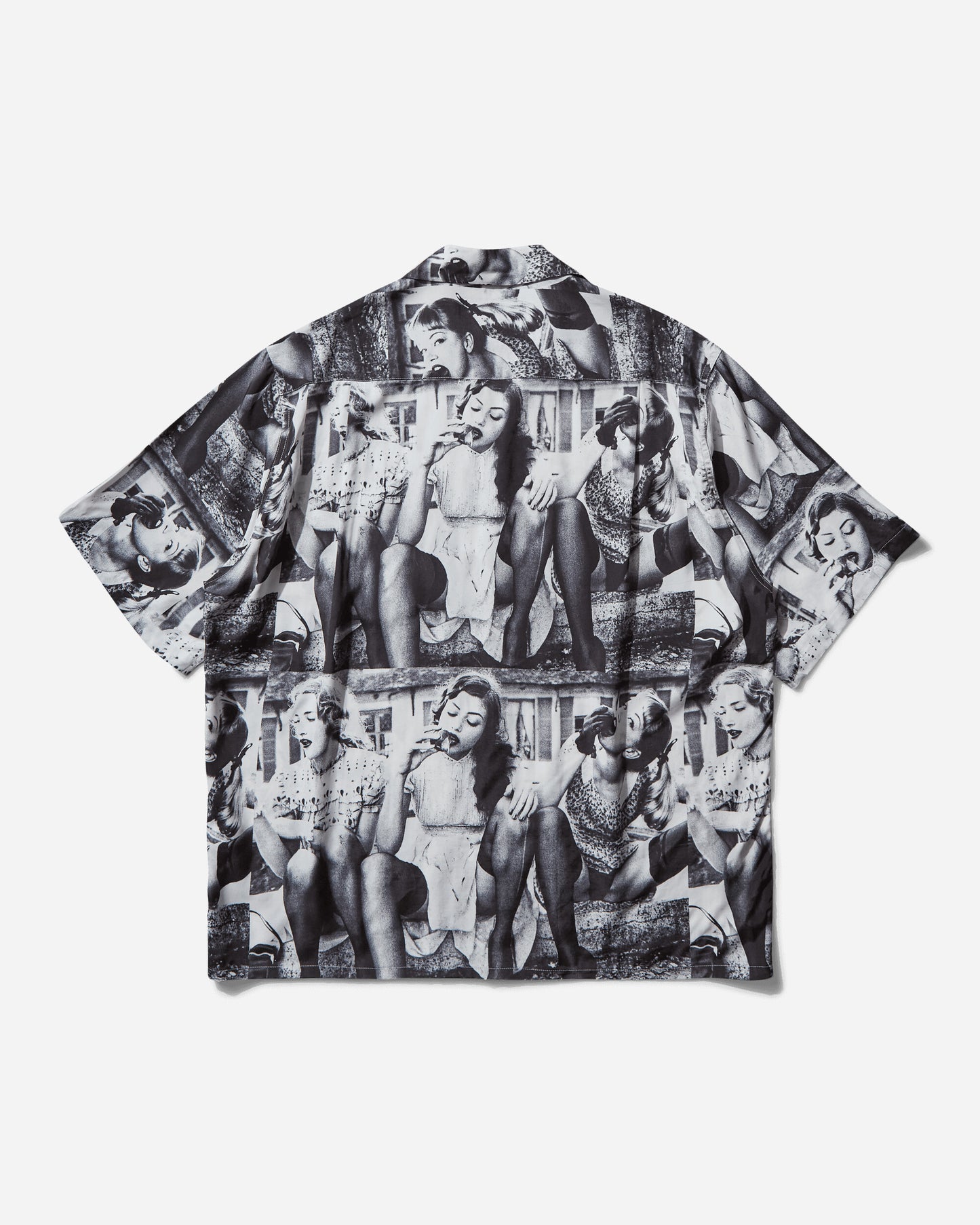 WACKO MARIA Ellen Von Unwerth / S/S Hawaiian Shirt ( Type-2 ) White Shirts Shortsleeve Shirt EVU-WM-HI02 WHITE