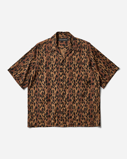 WACKO MARIA Leopard Hawaiian Shirt S/S Brown Shirts Shortsleeve Shirt 25SSE-WMS-HI03 BROWN