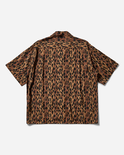 WACKO MARIA Leopard Hawaiian Shirt S/S Brown Shirts Shortsleeve Shirt 25SSE-WMS-HI03 BROWN