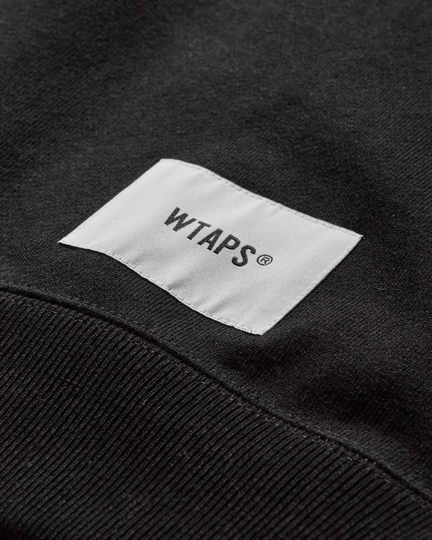 WTAPS Wut/Sweater/Cotton Black Sweatshirts Crewneck 251ATDT-CSM05 BLACK