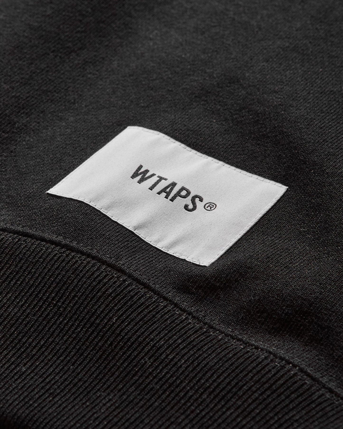 WTAPS Wut/Sweater/Cotton Black Sweatshirts Crewneck 251ATDT-CSM05 BLACK