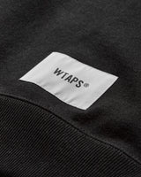 WTAPS Wut/Sweater/Cotton Black Sweatshirts Crewneck 251ATDT-CSM05 BLACK