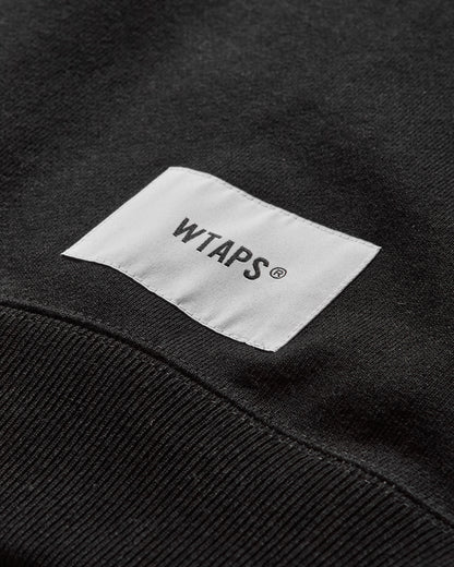 WTAPS Wut/Sweater/Cotton Black Sweatshirts Crewneck 251ATDT-CSM05 BLACK