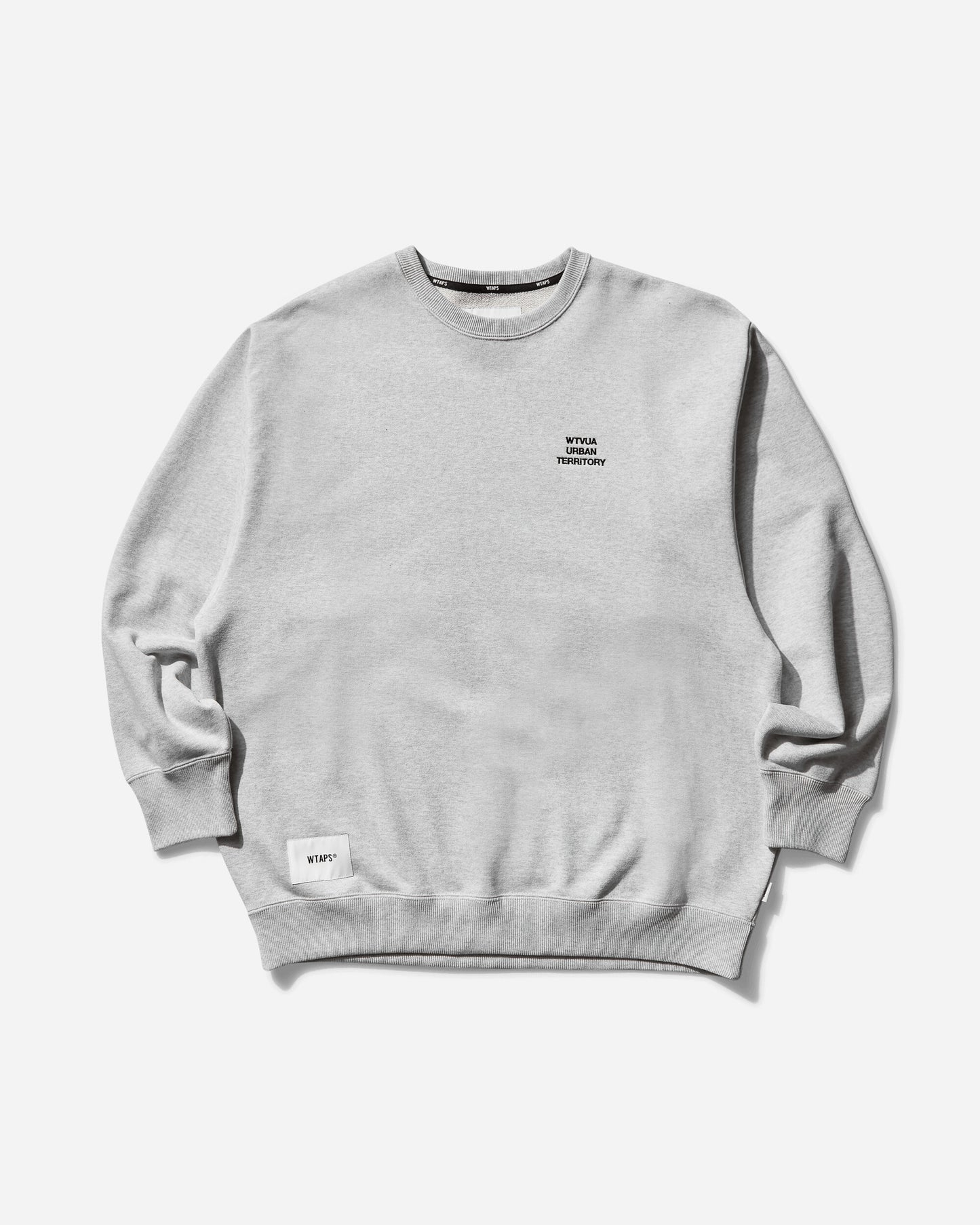WTAPS Wut/Sweater/Cotton Ash Gray Sweatshirts Crewneck 251ATDT-CSM05 ASHGRAY