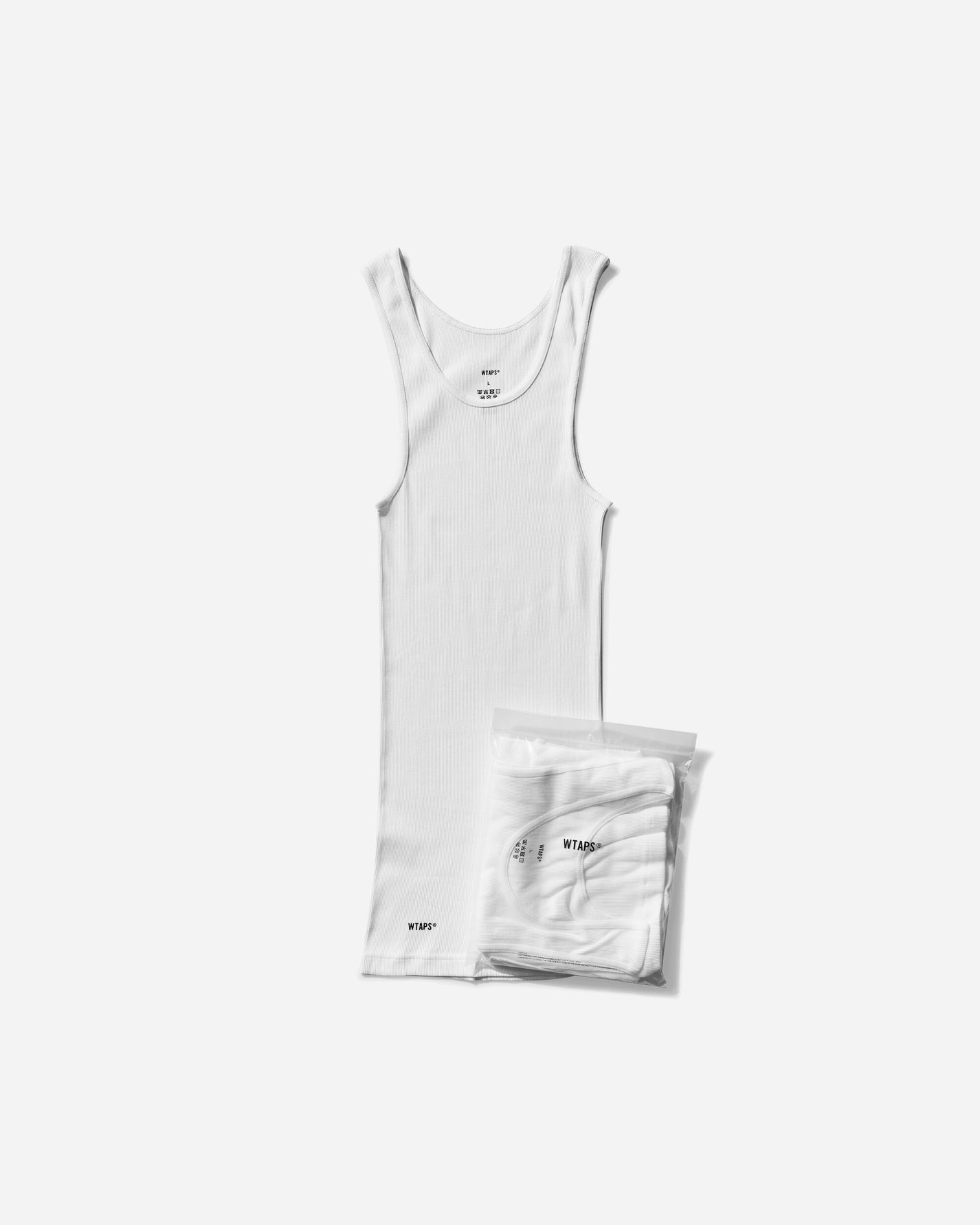 WTAPS Skivvies Tank White T-Shirts Top 251MYDT-UWM02 WHITE