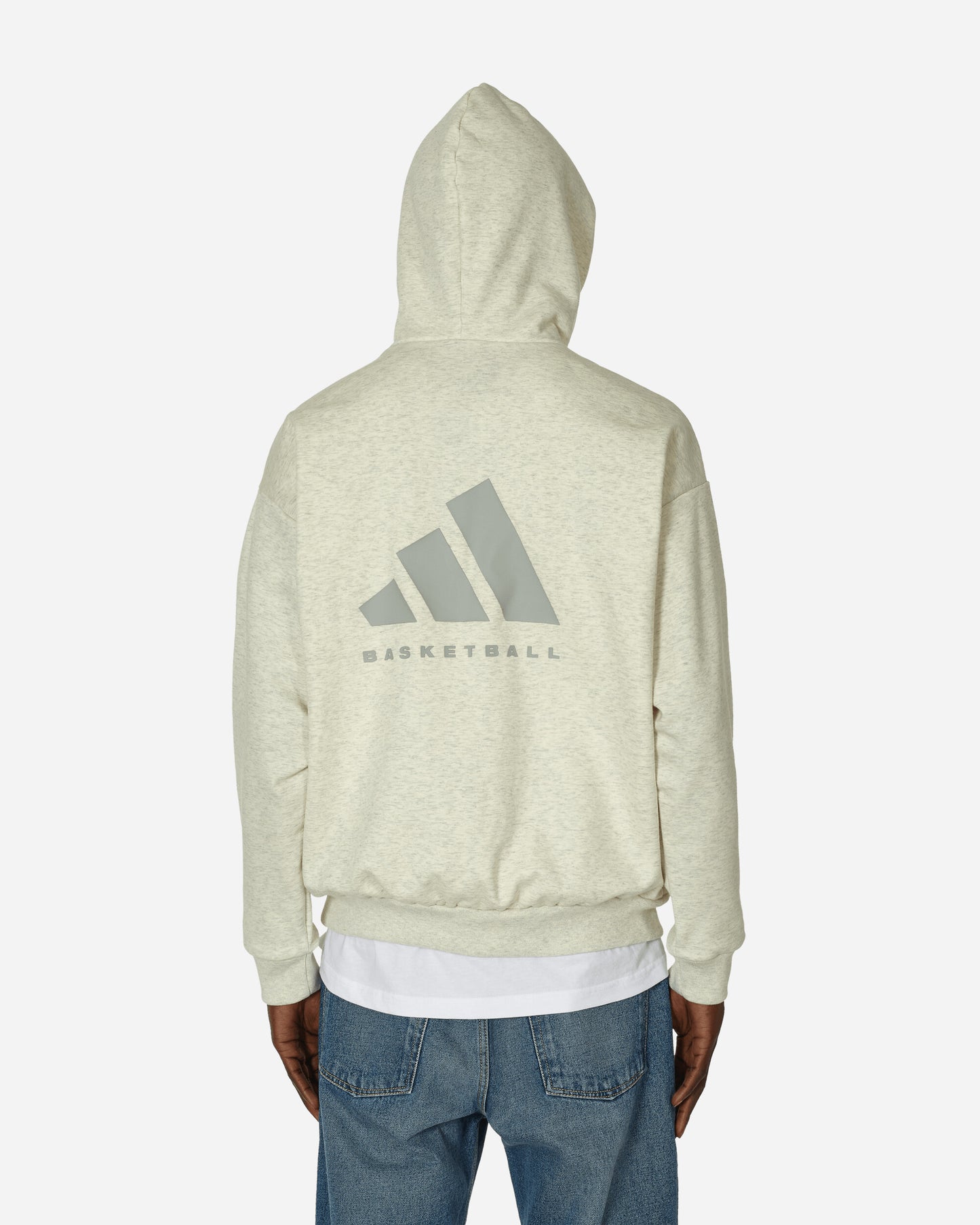 adidas One Fl Hoody Cream White Mel Sweatshirts Hoodies IX1962 001