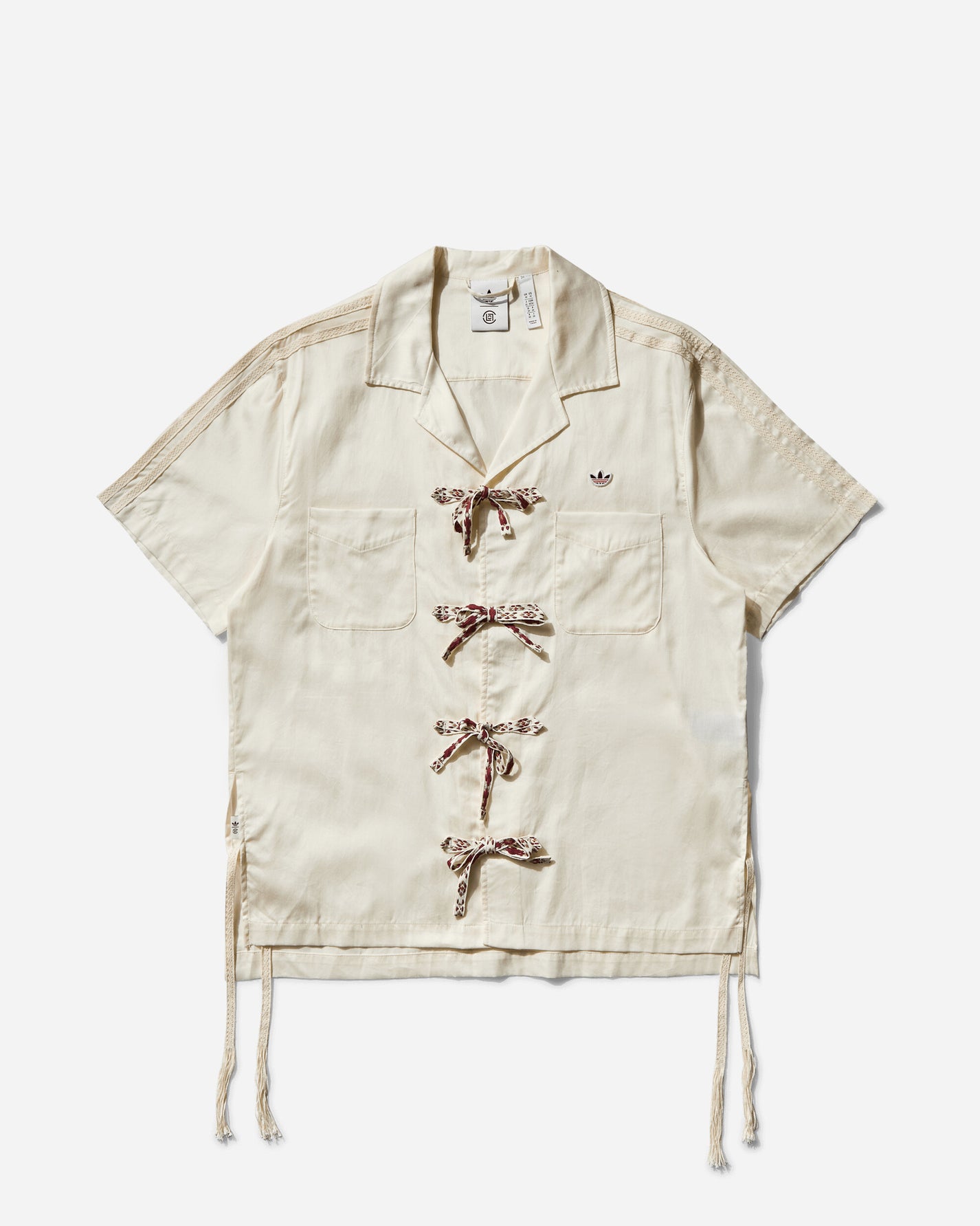 adidas Clot Bwl Shirt Cream White Shirts Shortsleeve Shirt JP1599