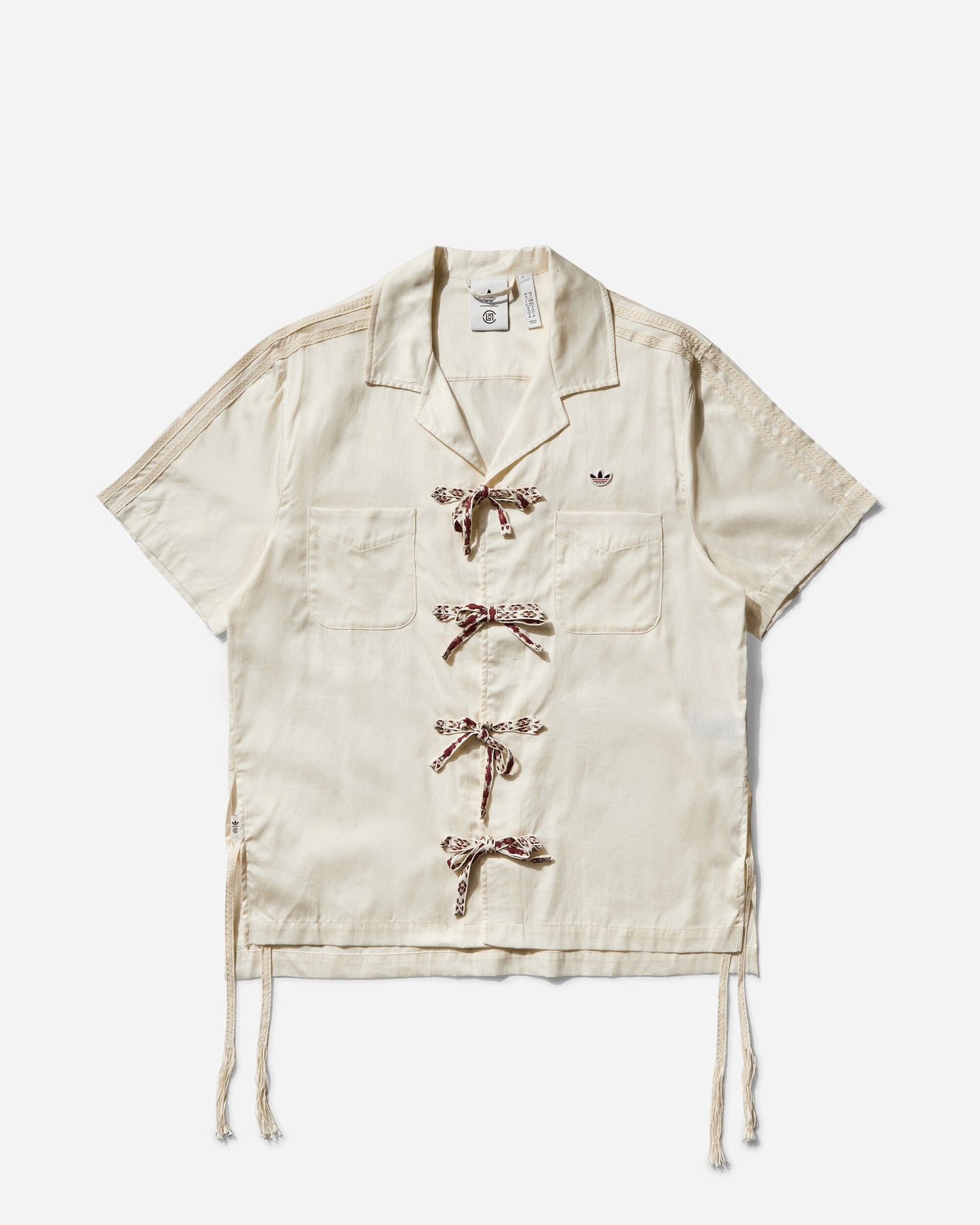 adidas Clot Bwl Shirt Cream White Shirts Shortsleeve Shirt JP1599
