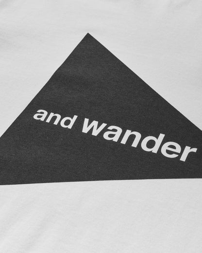 and wander 83 And Wander Big Logo Ss T White T-Shirts Shortsleeve 5745184095 030