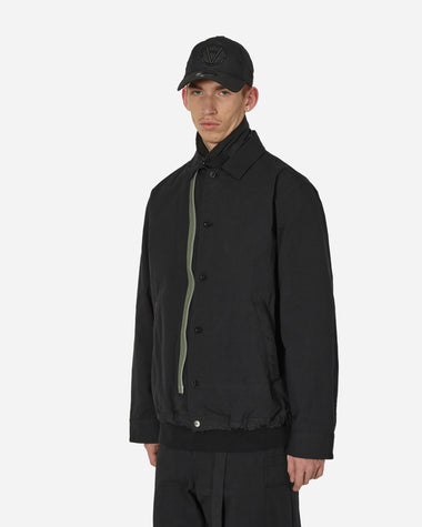 sacai Rip Stop Blouson Black Coats and Jackets Jackets 24-03356M 001