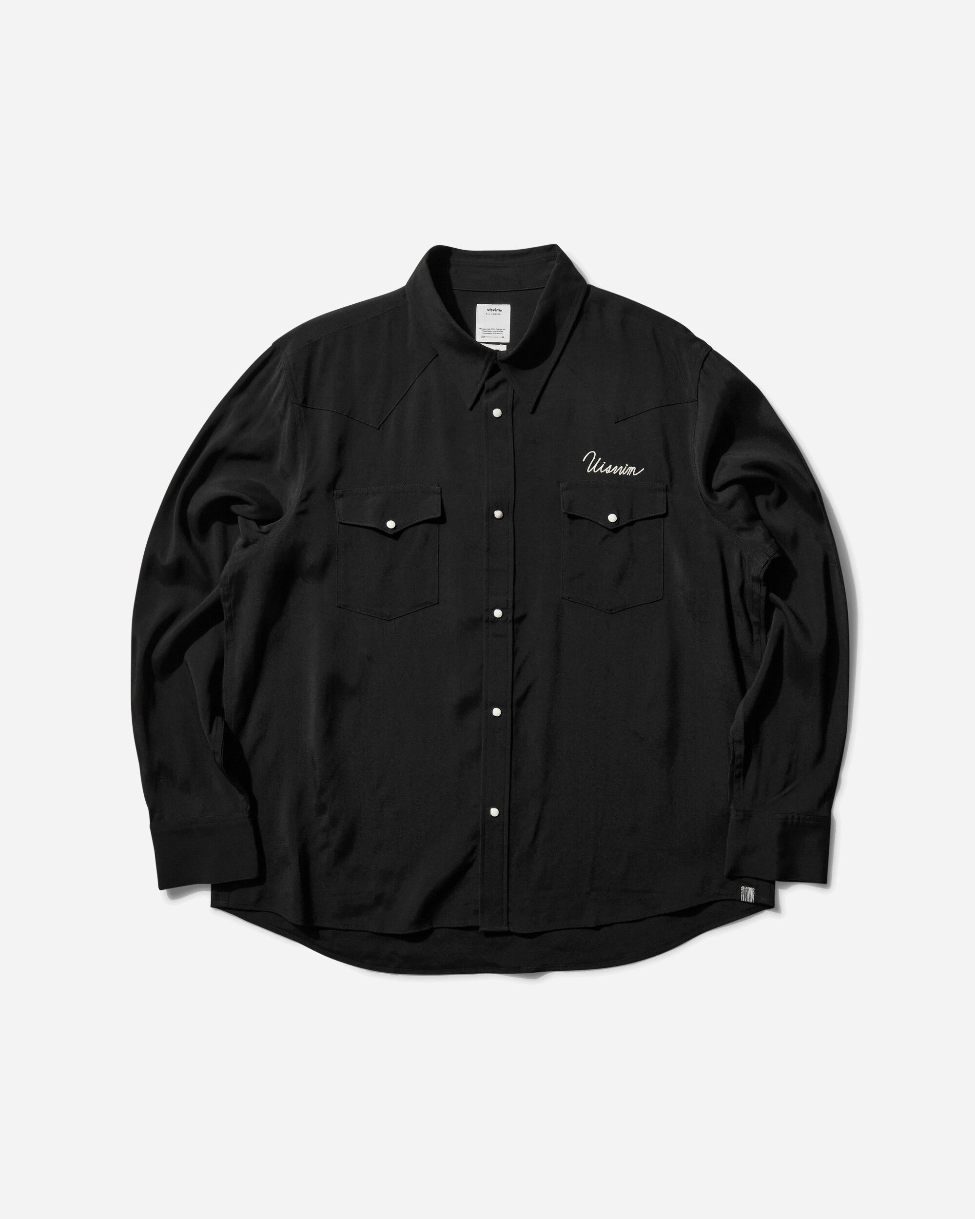 visvim Four Corners L/S Black Shirts Longsleeve Shirt 0124205011011 BLACK