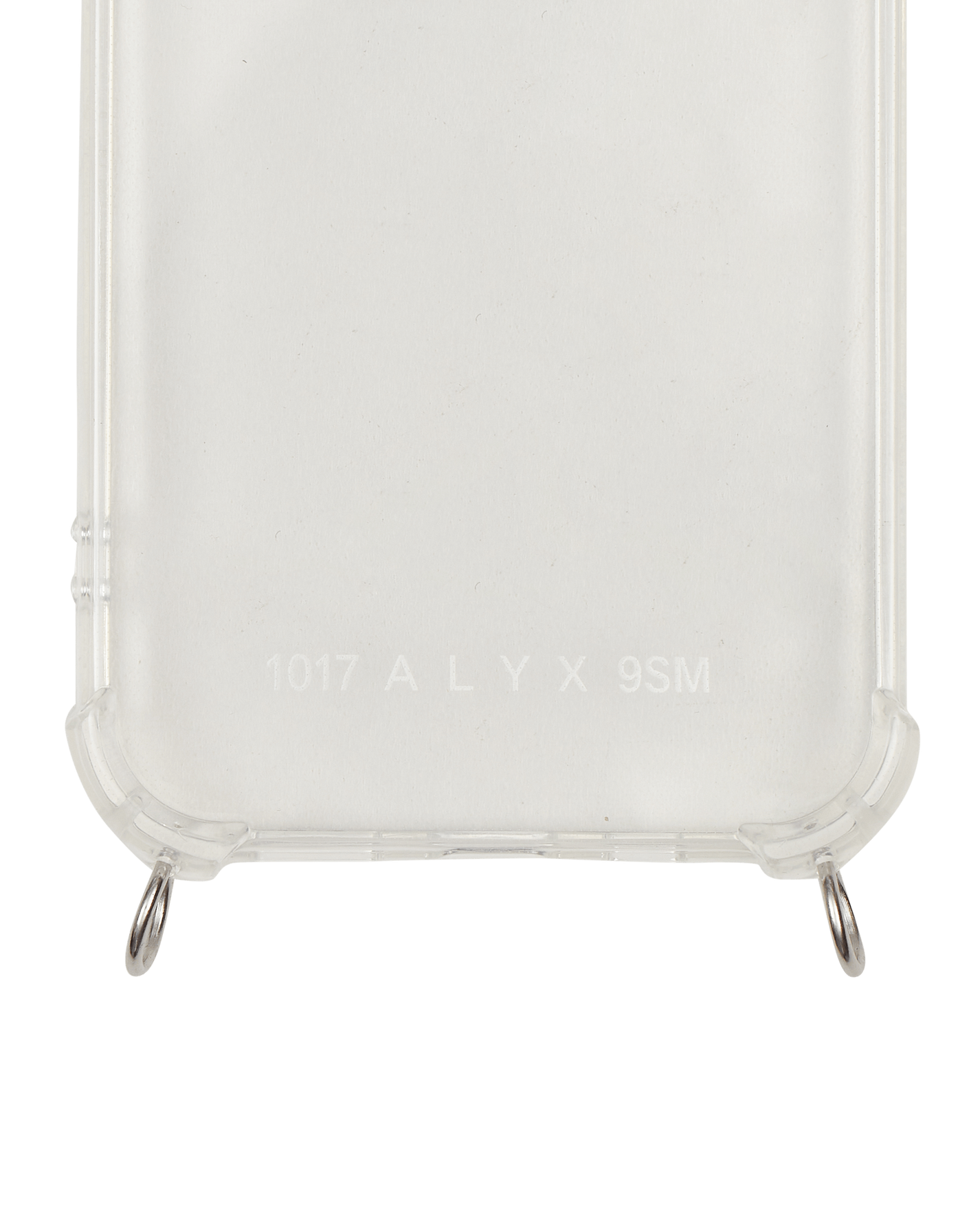 1017 Alyx 9SM Iphone Case 12 With Small Chunky Chain Strap Trasparent/Silver Tech and Audio Phone Cases AAUTH0016OT08 MTY0001
