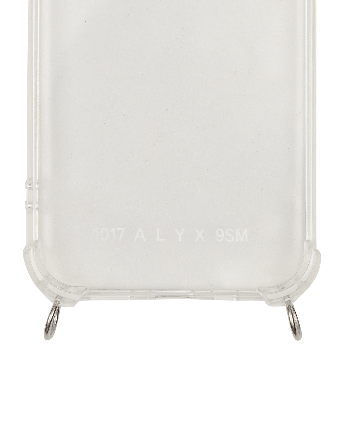 1017 Alyx 9SM Iphone Case 12 With Small Chunky Chain Strap Trasparent/Silver Tech and Audio Phone Cases AAUTH0016OT08 MTY0001