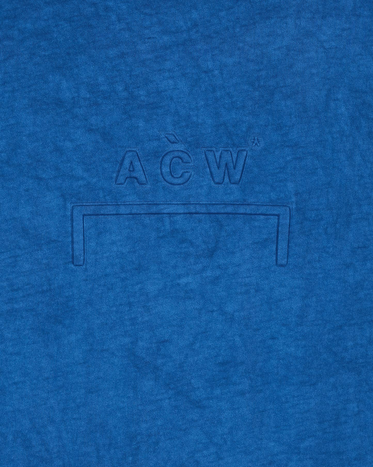A-Cold Wall* Knitted Dissolve Dye Blue Shirts Shortsleeve ACWMTS073 COBBLU