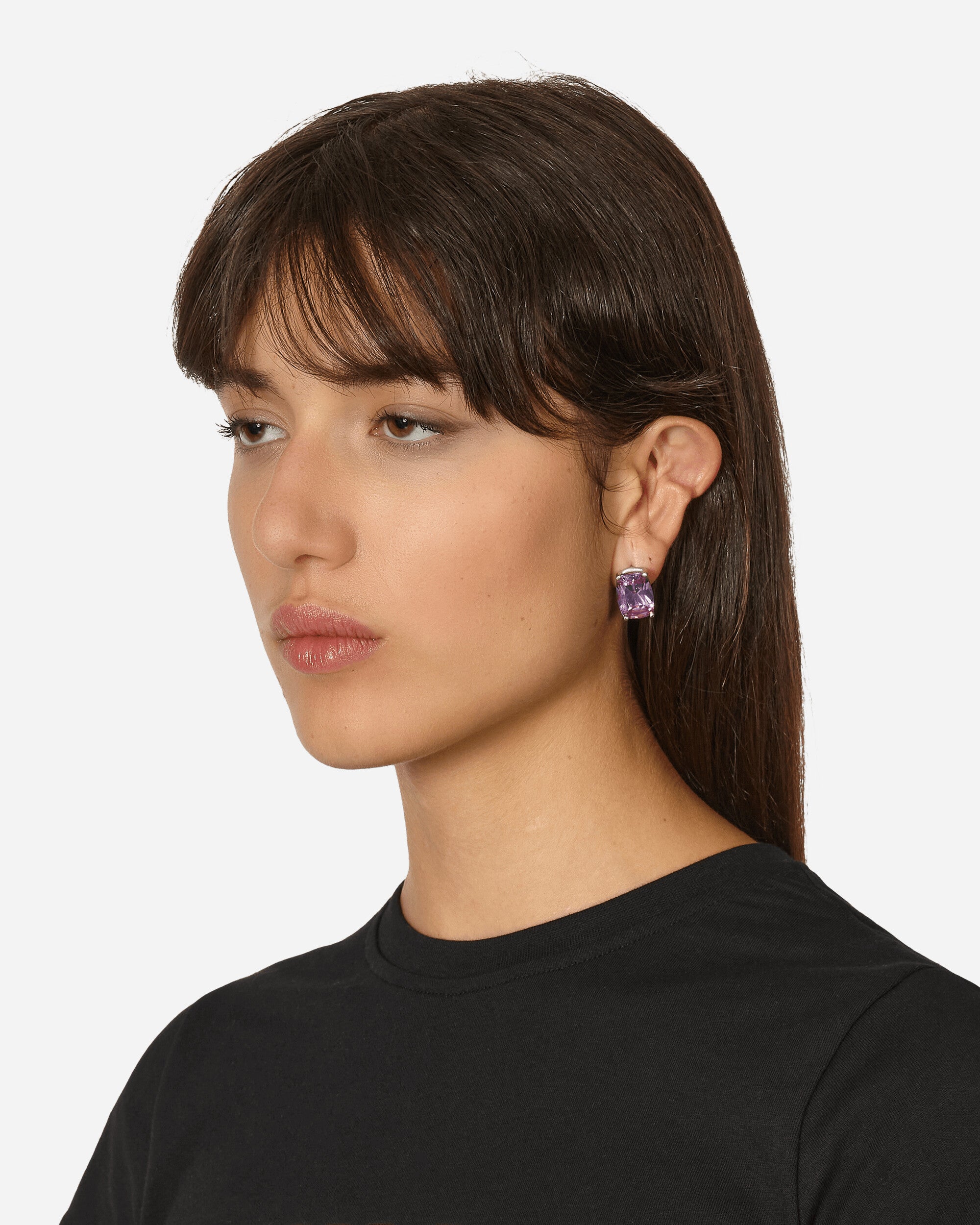 Stone Earings Silver / Purple