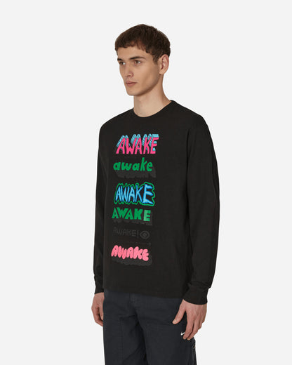 Awake NY Stefan Meier X Awake Ny Printed Long Sleeve Black Shirts Longsleeve Shirt AWK-FW22-TS004 BLA