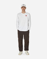 Comme Des Garçons Play Small Heart Long Sleeve T-Shirt White T-Shirts Longsleeve P1T118 2