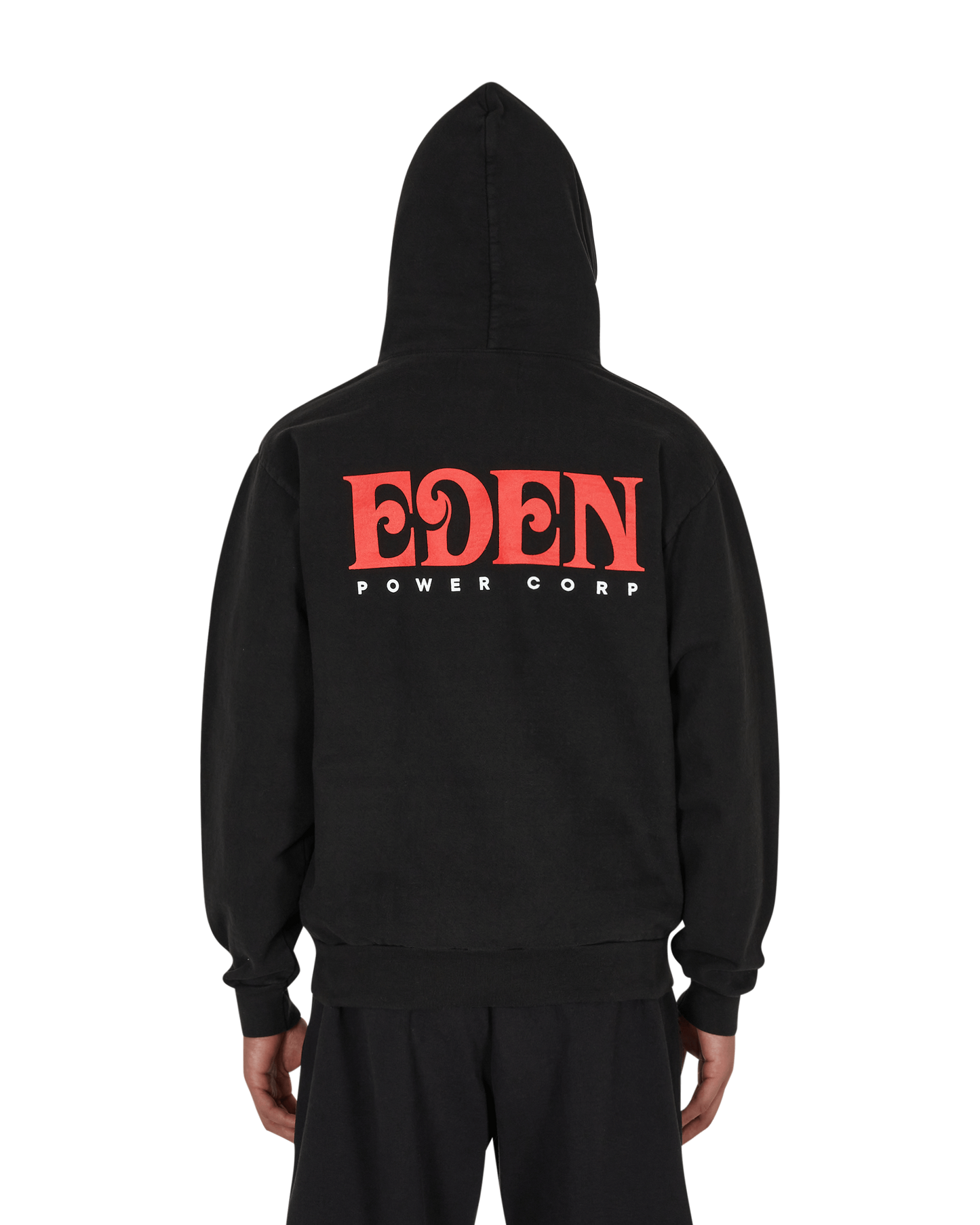 Eden Power Corp Eden Hoodie Recycled Black/Red-White Sweatshirts Hoodies FW21027 BLR