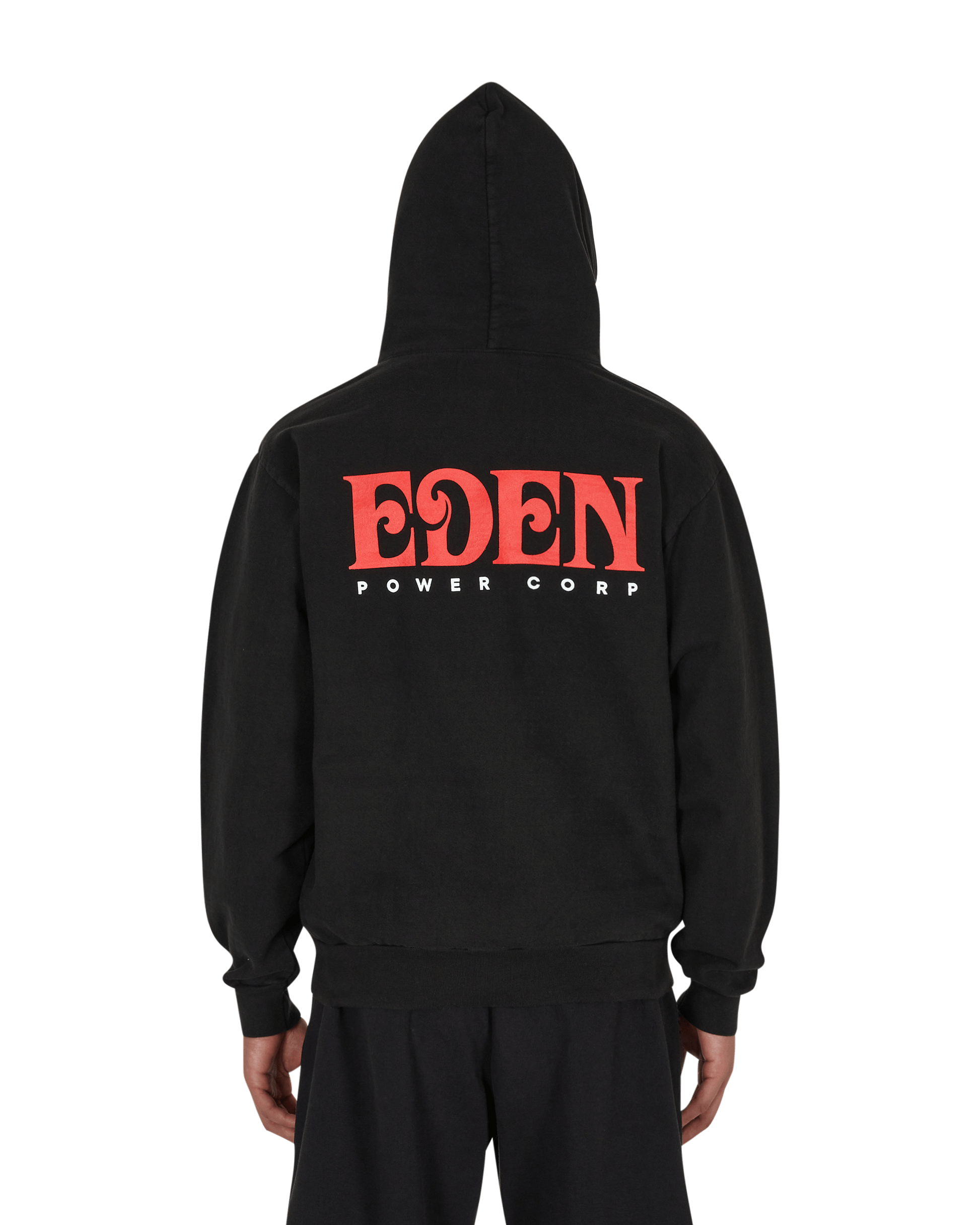 Eden Power Corp Eden Hoodie Recycled Black/Red-White Sweatshirts Hoodies FW21027 BLR