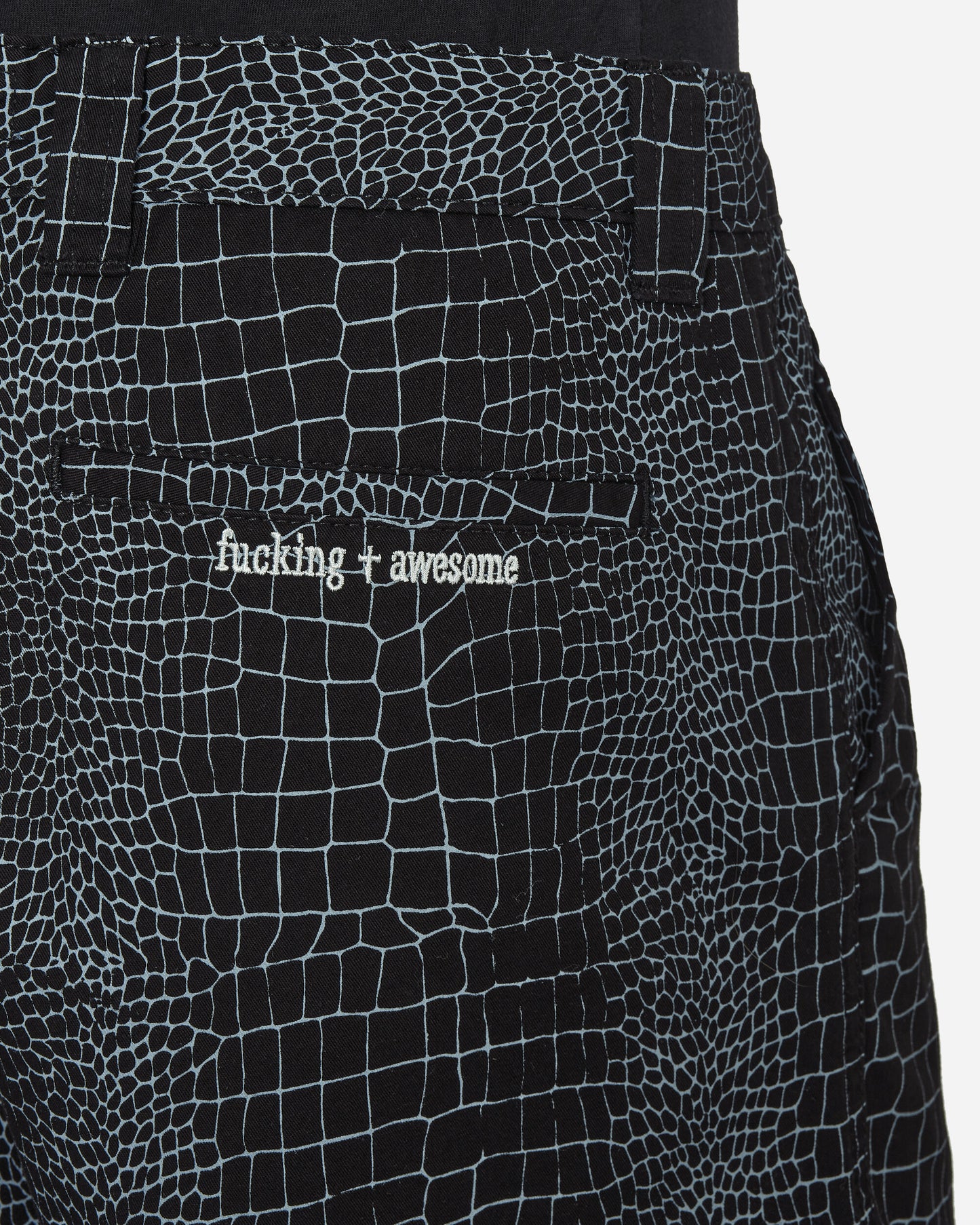 Fucking Awesome Crocodile Shorts Black Black Shorts Short PN5490 001