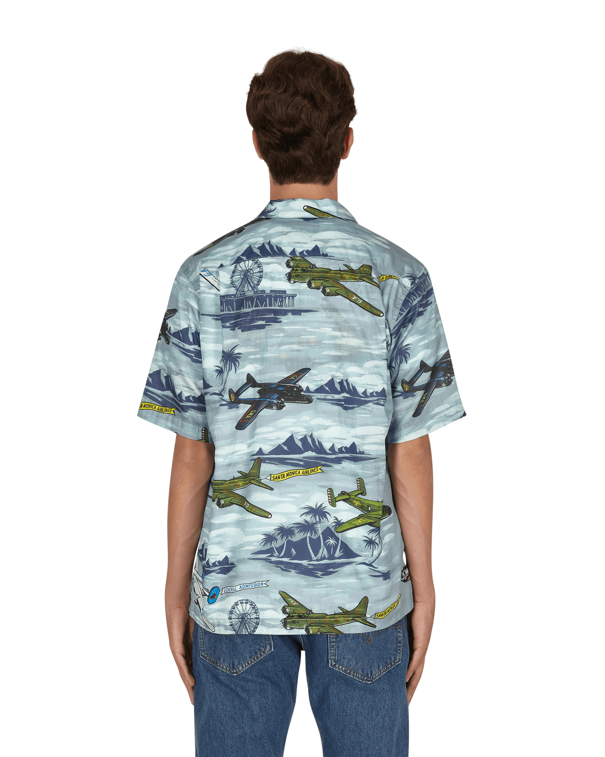 General Admission Santa Monica Airlines Bomber Plane Multi Shirts Shortsleeve SMA07 MULTI